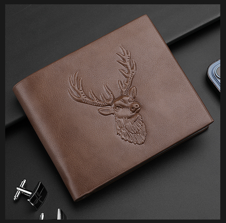 Men's Solid Color Pu Leather Open Wallets display picture 1