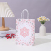 Winter hydrolate, handheld crystal, fashionable linen bag, universal storage bag, with snowflakes