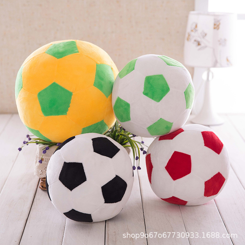 Simulation Fabric Football Pillow Plush Toy World Cup Gift Soft Round Doll Basketball Infant Student