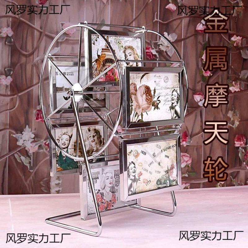 Колесо обозрения вращающаяся фоторамка креативный 3 наземный дом 5 детское украшение вращающаяся ветряная мельница головоломки киоск свадебное платье