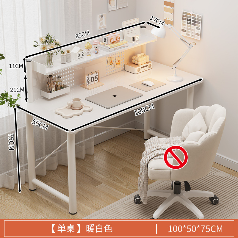 Escritorio de la computadora escritorio estantería escritorio integrado dormitorio hogar Escritorio de oficina individual Workbench estudiante estudio Escritorio