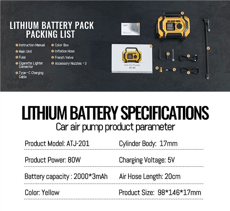 Emergency Start-Up Power Supply, Strong Start-Up Generator, Large-Capacity Vehicle-Mounted All-In-One Unit, Emergency Ignition, Power Supply, and Air Pump