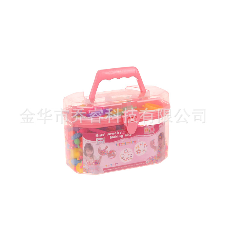 Pop Art Beaded Toy Children's DIY Educational Cordless Puzzle Insert Girl's Bracelet Necklace Parent-Child