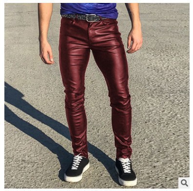 2024 Pantaloni in pelle punk per abbigliamento da prestazione casual in PU nuovo colore primavera 2024_voghion.com