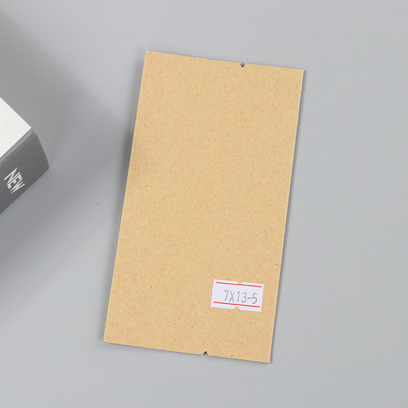 Spot bolsa de papel kraft con ventana transparente bolsa de embalaje de alimentos autosellada autoportante bolsa de té sellada de ocho lados fácil de rasgar