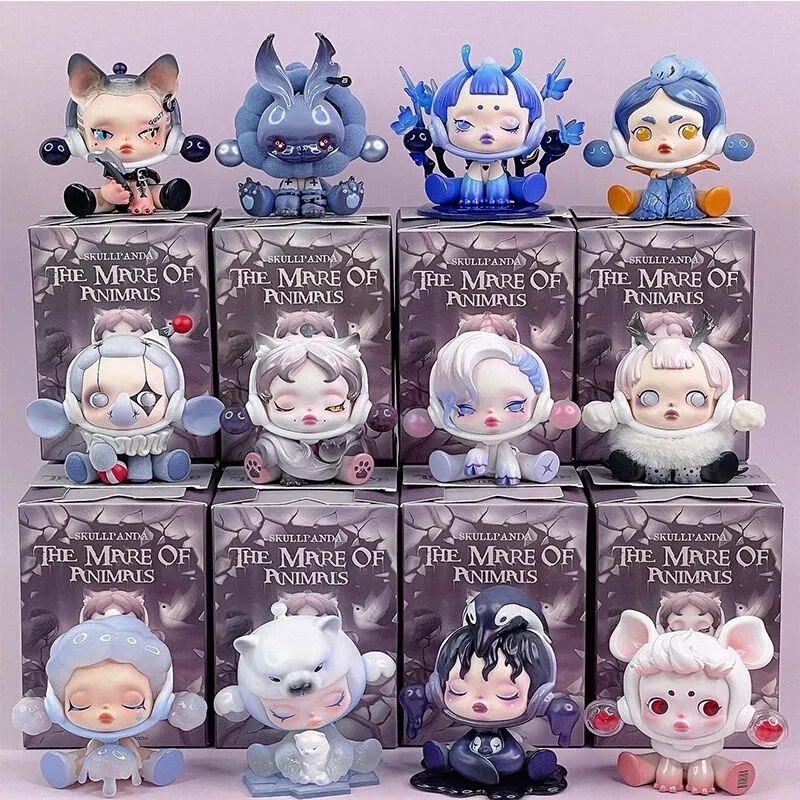 POPMART泡泡玛特SKULLPANDA食梦动物盲盒sp7代手办玩具摆件送礼物|undefined