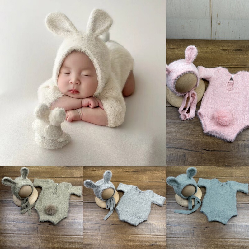 Photo Studio Children's Photography Clothing Baby Soft Mink Velvet Suit Cute Rabbit Ears Hat Newborn Photography Clothing Photo Studio Children's Photography Clothing Baby Soft Mink Velvet Suit Cute Rabbit Ears Hat Newborn Photography Clothing