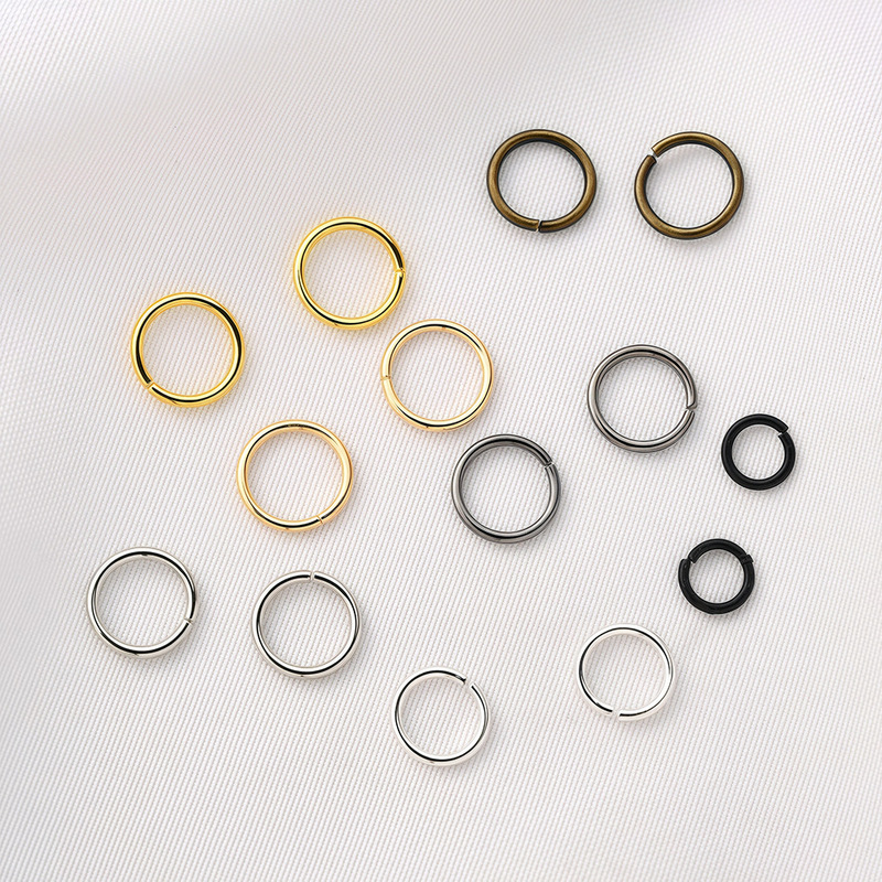 Electroplated closed ring color retention O-ring connection ring DIY jewelry necklace bracelet accessories material circle ring closing buckle