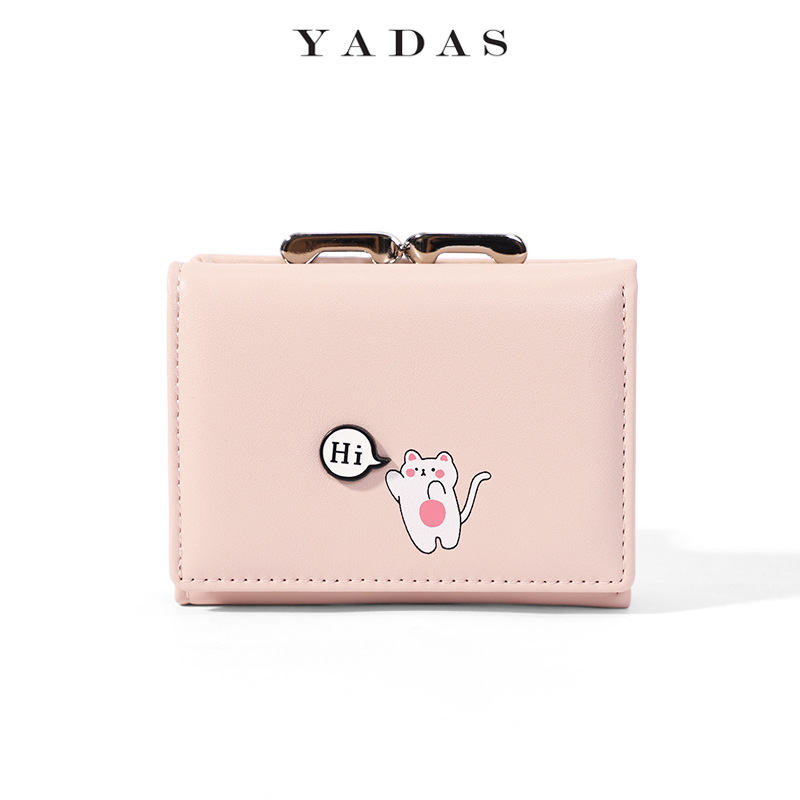 [Hola mascota] YADAS lindo bolso de cambio para mujeres Cartera de estudiantes Cartoon Cartera de mujeres