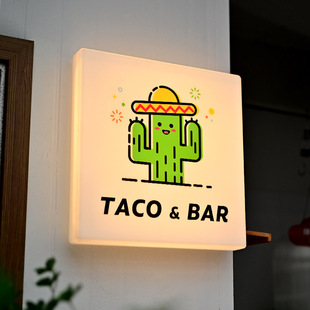 LED acrylic light box Billboard outdoor all-in-one luminous display board signboard door card wall hanging creative light box