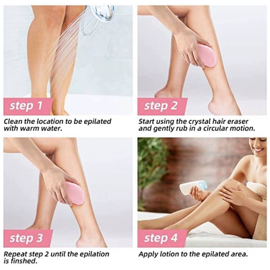Epilator (Loree) handheld hair removal and exfoliation tool, compact ergonomic design