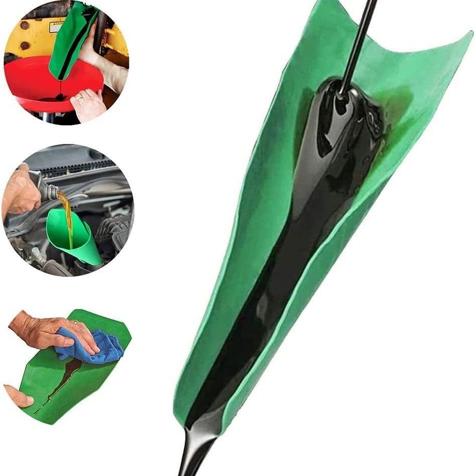 Гибкий дренажный масляный направляющий инструмент масляная направляющая пластина любой формы Складная воронка из полиуретана