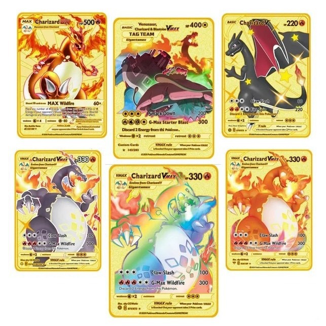 Una gran cantidad de puntos Pokémon tarjeta de metal Pokémon Pokémon tarjeta de metal inglesa