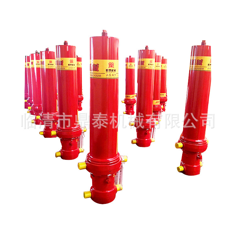 自卸车前顶式液压缸厂家翻斗车前四后八海沃宏昌天马供货油缸