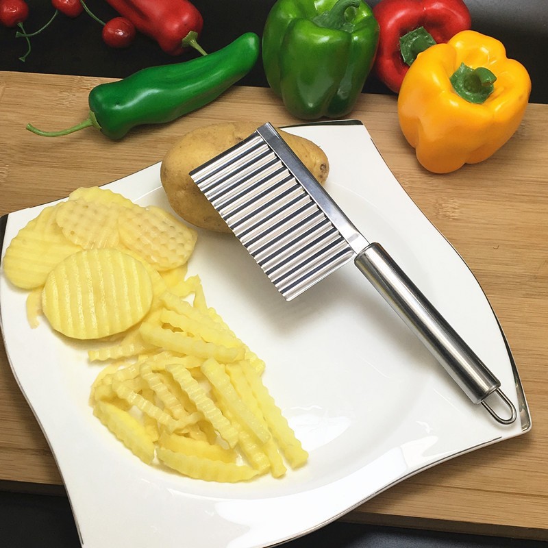 Multi -functional commercial cutting wolf potato wave knife home…