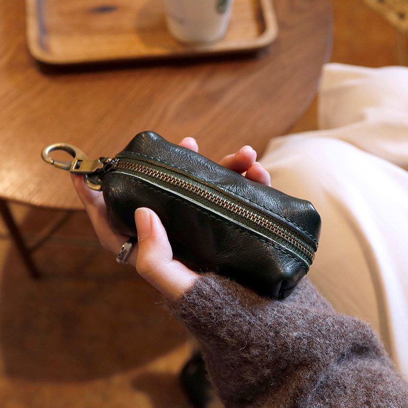 New Large-Capacity Key Bag, Retro Pu Leather Universal Car Key Bag, Multi-Functional Home Key Leather Case