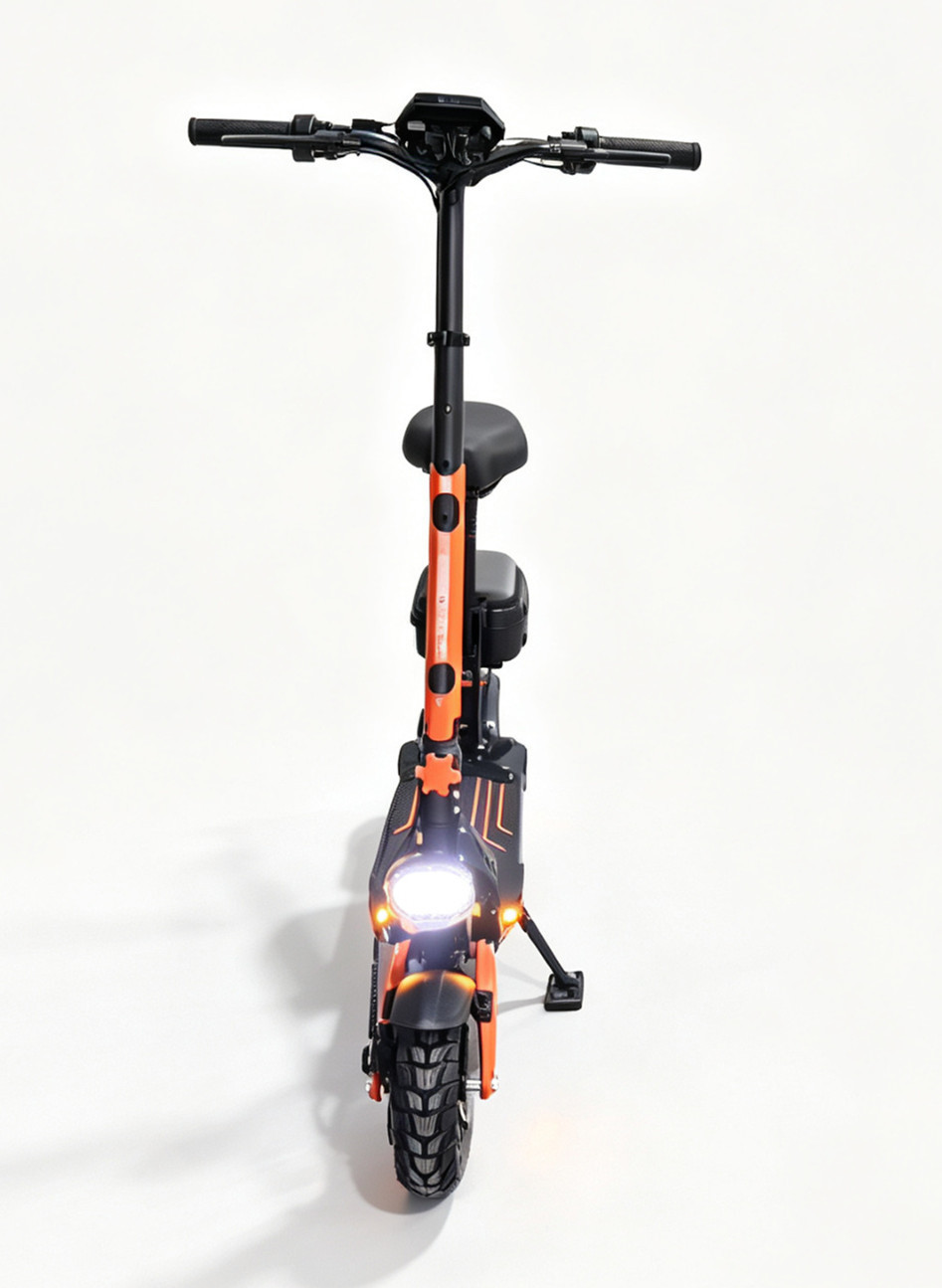New Electric Scooter Adult Folding Mobility Scooter 11inch Lithium Battery Two-Wheel Scooter with Seat Detachable Cross-Border