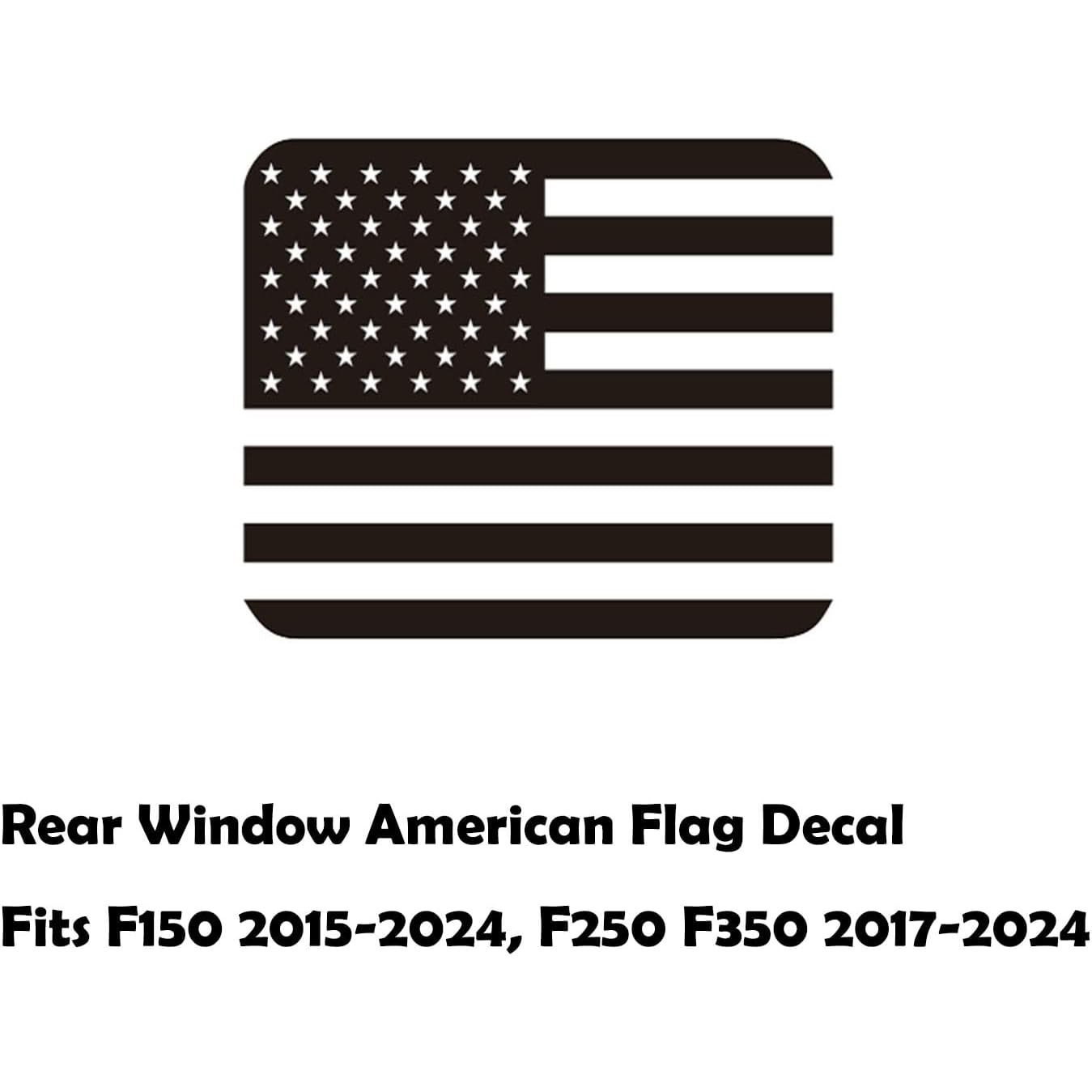 Aplicable para Ford Ventana trasera de la bandera de los Estados Unidos Auto pegatinas F150 F250 Ventana de vidrio vinilo pegatinas