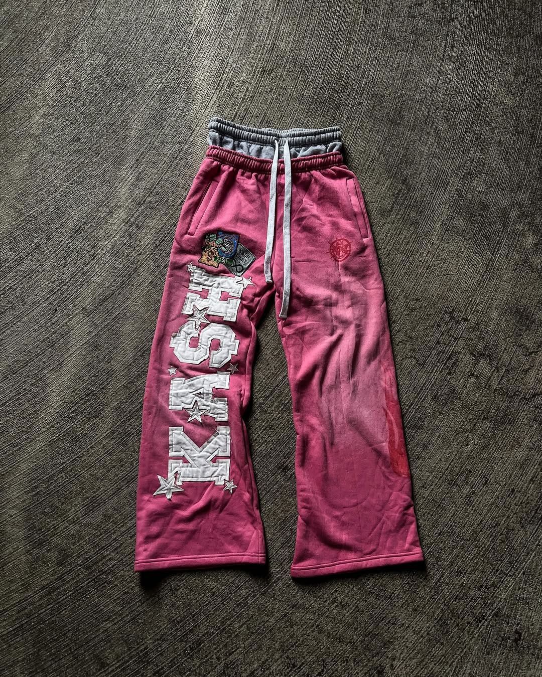 Cross-border Europa y América 2025 pantalones de moda de la calle alta marca de moda ins de la calle alta hombres y mujeres sueltos casuales rectos estampados estadounidenses