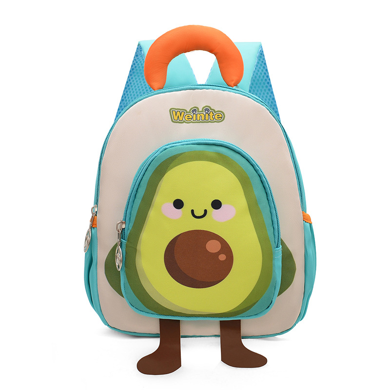 Nueva bolsa infantil de dibujos animados bolsa de frutas transpirable preescolar mochila de niños lindas niñas mochila de jardín de infantes luz
