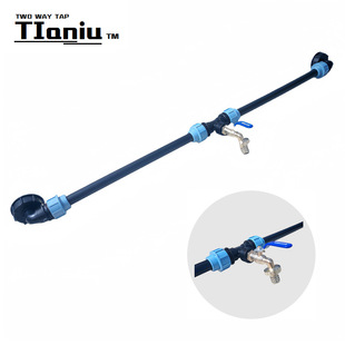 Cross-border 3/4x 1 zinc alloy water nozzle iBC ton barrel connector series connector PE pipe connector elbow