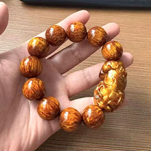 金丝海柳手串2.0貔貅手串树脂工艺手链男女文玩佛珠厂家批发