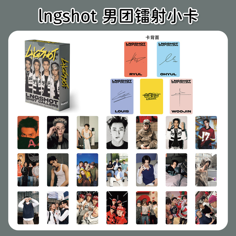 Lngshot Korean Boy Group 55 Laser Photocards, Various Handsome Male Celebrities, Fan Support Lomo Photocards Lngshot Korean Boy Group 55 Laser Photocards, Various Handsome Male Celebrities, Fan Support Lomo Photocards