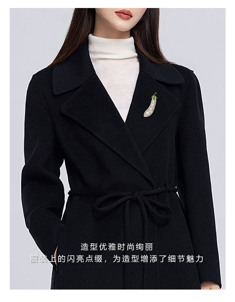 新款时尚创意豌豆胸针小众高级感轻奢植物胸花装饰大衣