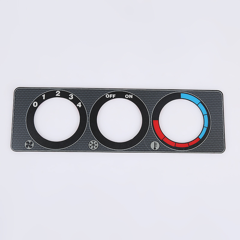 厂家批发 电器设备控制面板标牌 PVC控制标贴 柴油机空调面板标贴