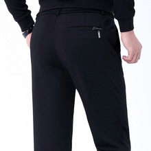 专柜高端运动休闲裤松紧腰春秋男裤青年男士直筒免烫宽松长裤批发