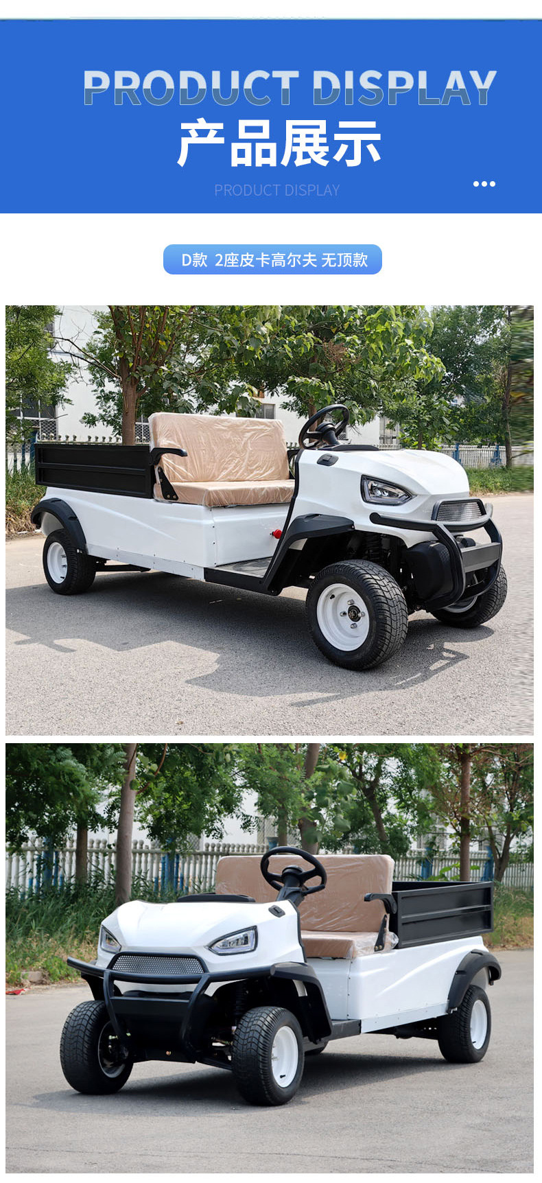 Dewujunheng Golf Cart Ambulance Park Scenic Area Property Patrol Ambulance Electric Golf Cart