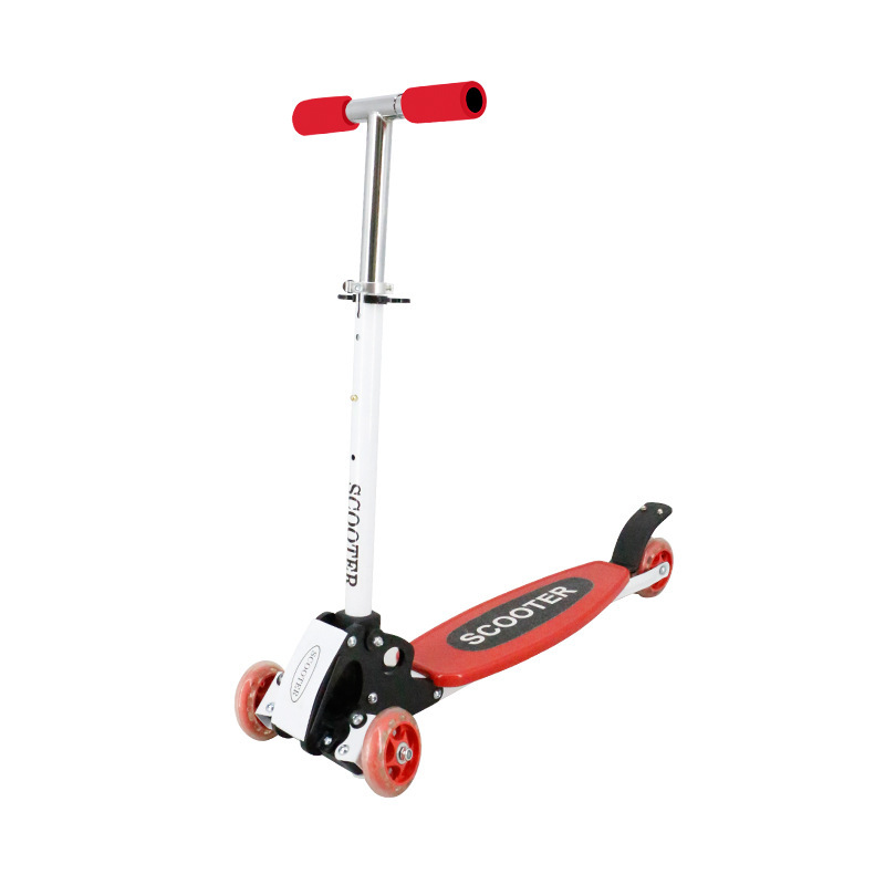 Foldable Scooter, Reptile Scooter, Four-Wheel Skateboard, Three-Wheel Aluminum Alloy Children's Scooter, Climbing Scooter