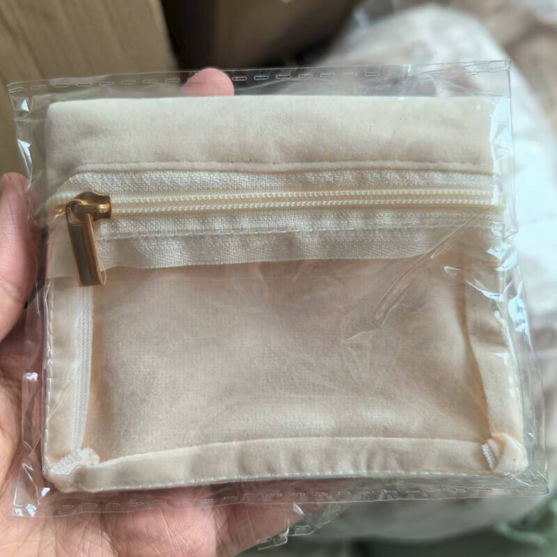 便携首饰收纳袋绒布密封防氧化首饰盒饰品耳环戒指项链迷你零钱包|undefined