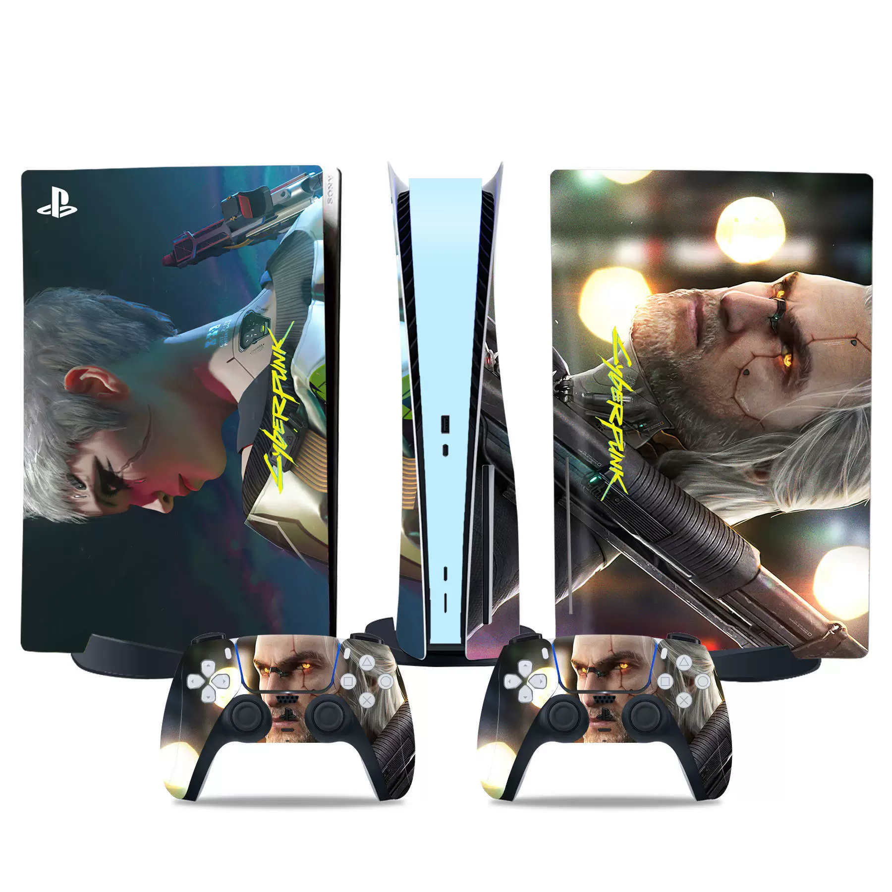 PS5 console skin, optical drive version, colorful vinyl film, removable adhesive