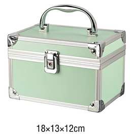 铝合金大容量多层化妆箱美甲纹绣套装工具箱多功能家用工具收纳箱