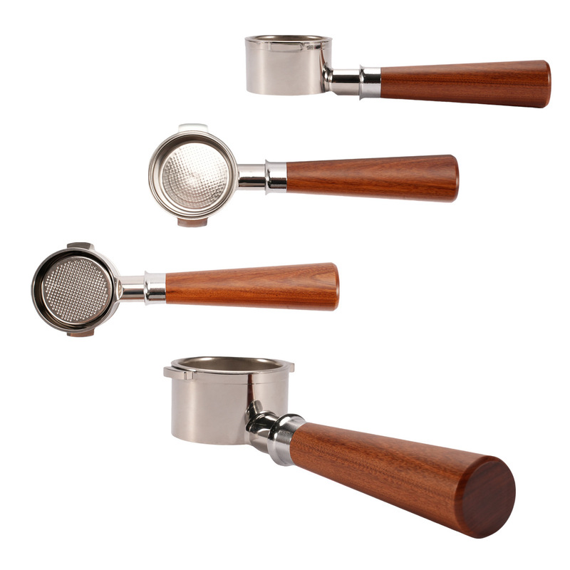 DeLong Italian coffee machine handle wholesale stainless steel coffee handle accessories modified bottomless double ear handle 51mm