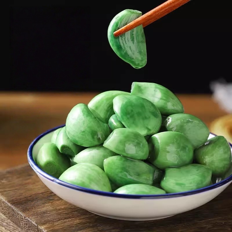 腊八蒜腌蒜翡翠绿蒜农家自制醋泡蒜新鲜咸菜下饭菜蒜泡大蒜腌制品|undefined