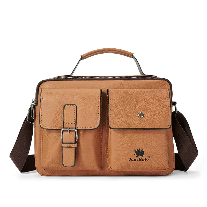 大容量斜挎包邮差包通勤挎包单肩包休闲男款斜挎包复古单肩包男包