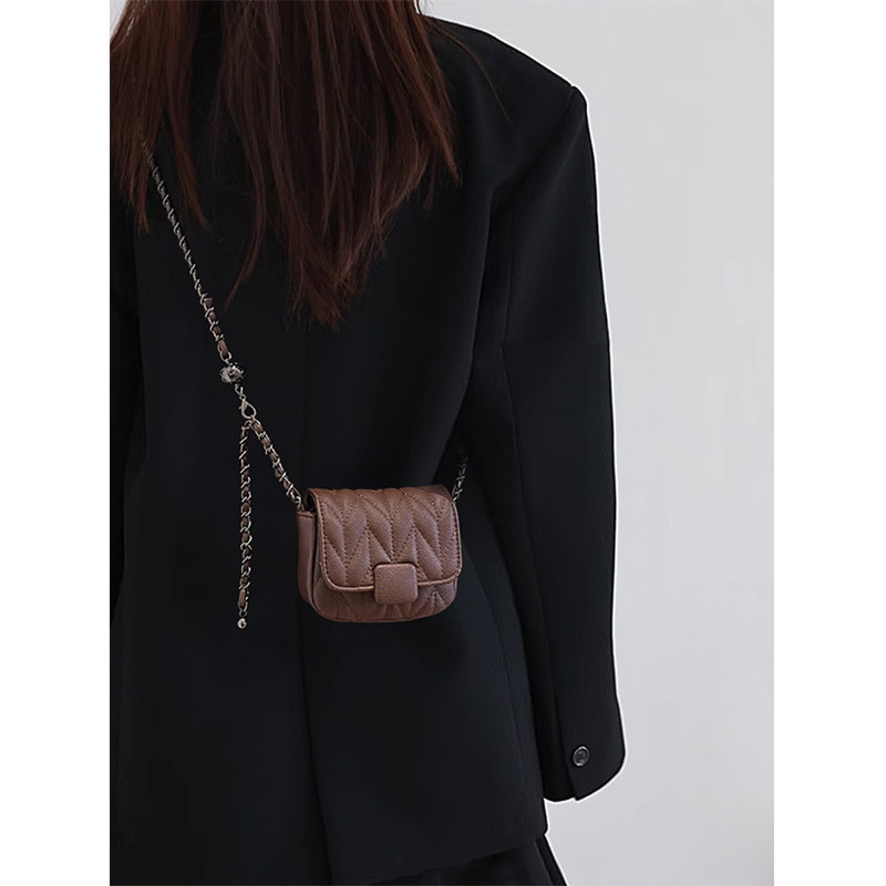 Super Fire Small and Exquisite Mini Chain Bag Women's 2024 New High-end Sense Niche Unique Crossbody Bag