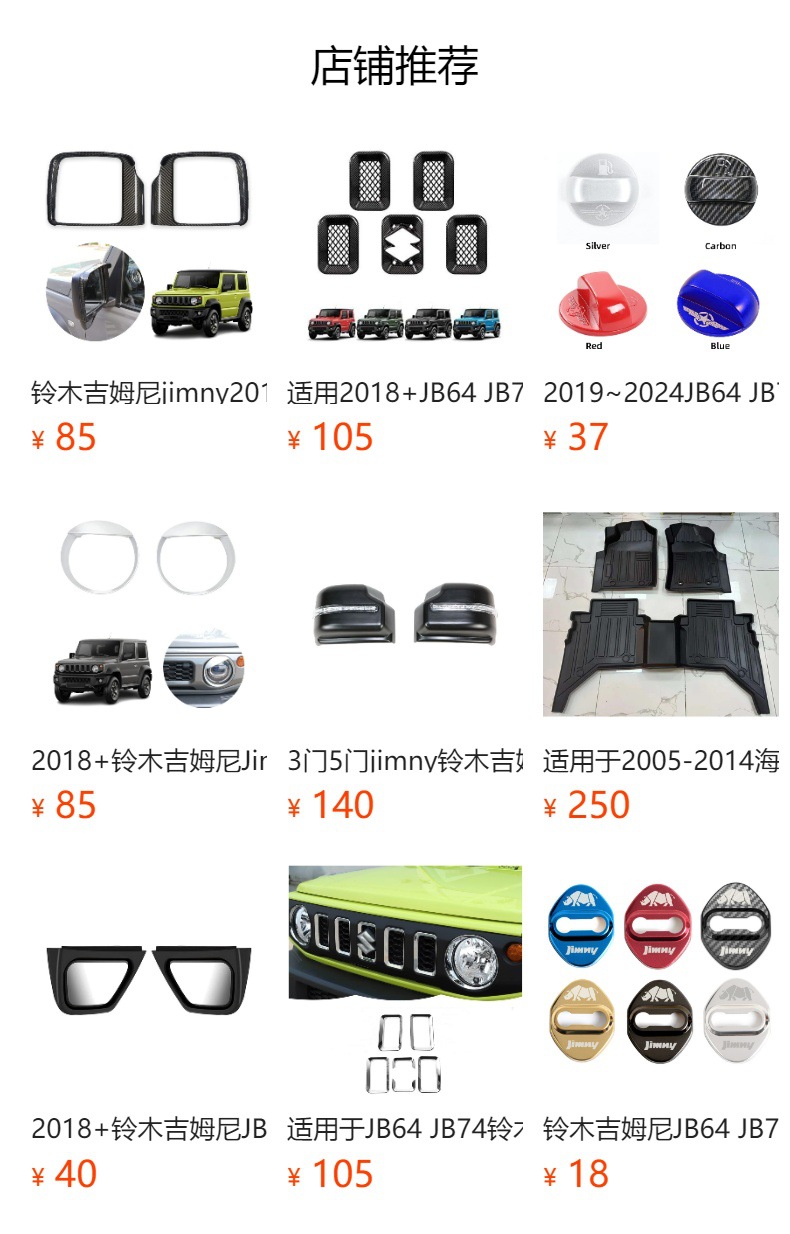 Suitable for 2018+ Suzuki Jimny Jb64 Jb74 Exterior Modification with Label Abs Fuel Tank Cap