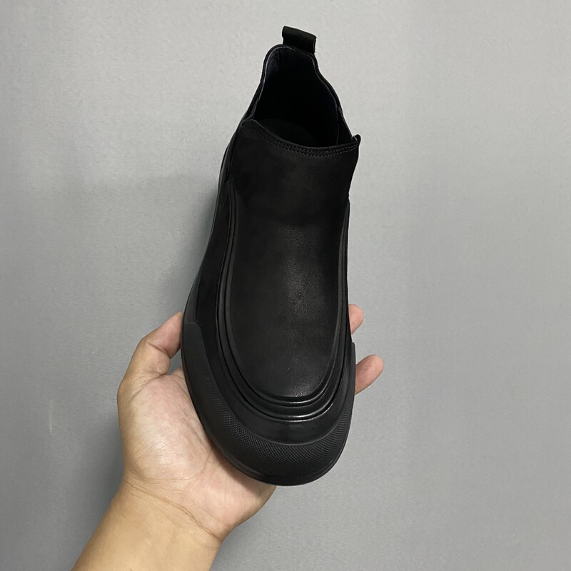 Men's Boots, High-Top Shoes for Men, Soft Sole and Soft Leather Surface, Work Wear, Made of Cowhide, Comfortable Casual Leather Shoes