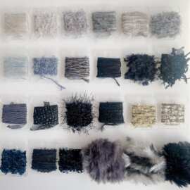 黑金灰手混线小样藏族脏鞭发绳文玩头饰辅料DIY配件迷你线板线团