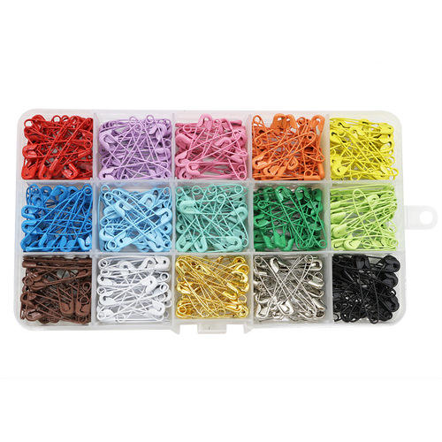 Amazon 300/450 pieces new safety pins candy color household tag buckle pins sewing supplies