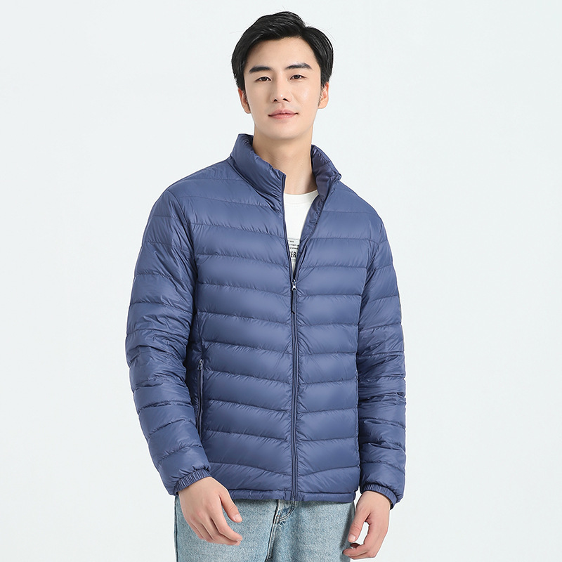 2025 New National Standard 85 Duck down Men's Lightweight Warm down Jacket Men's Autumn and Winter Jacket Fashionable and Easiest for Match Stand Collar Warm 2025 New National Standard 85 Duck down Men's Lightweight Warm down Jacket Men's Autumn and Winter Jacket Fashionable and Easiest for Match Stand Collar Warm