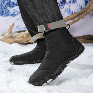 防水雪地靴男女靴冬季加绒加厚棉鞋情侣款防寒棉靴防滑韩版潮流款