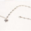 Retro silver ankle bracelet heart-shaped heart shaped, jewelry flower-shaped, flowered