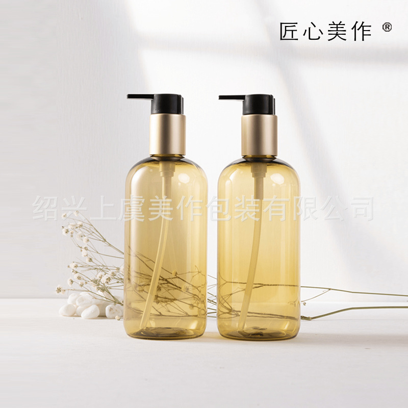 ペットプラスチック遮光ハイドロゾルエッセンスボトル 500 ミリリットル 250 ミリリットルホテルシャンプーボトルシャワージェル空ボトル消毒水|undefined