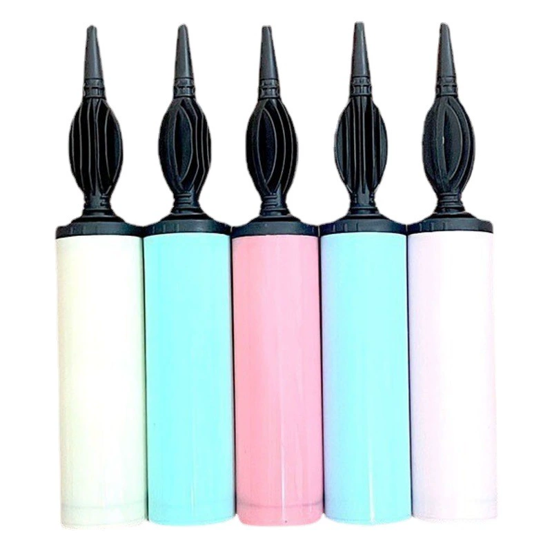 Фабрика оптом ручной толкающий насос воздушный шар насос двусторонний выход воздуха ручной толчок миндальное печенье цвет насос воздушный шар