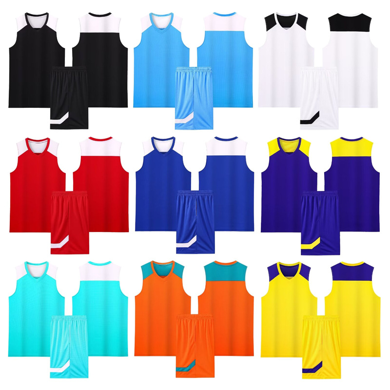 High Quality Basketball Uniforms Wholesale Breathable Suits Men's Professional Team Game Training Uniforms Basketball Jerseys Factory