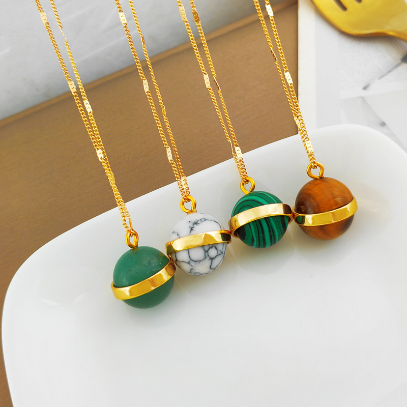 Retro Round Copper Womenu0027S Earrings Necklace